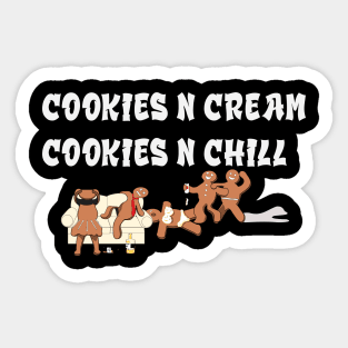 cookies n cream cookies n chill Sticker